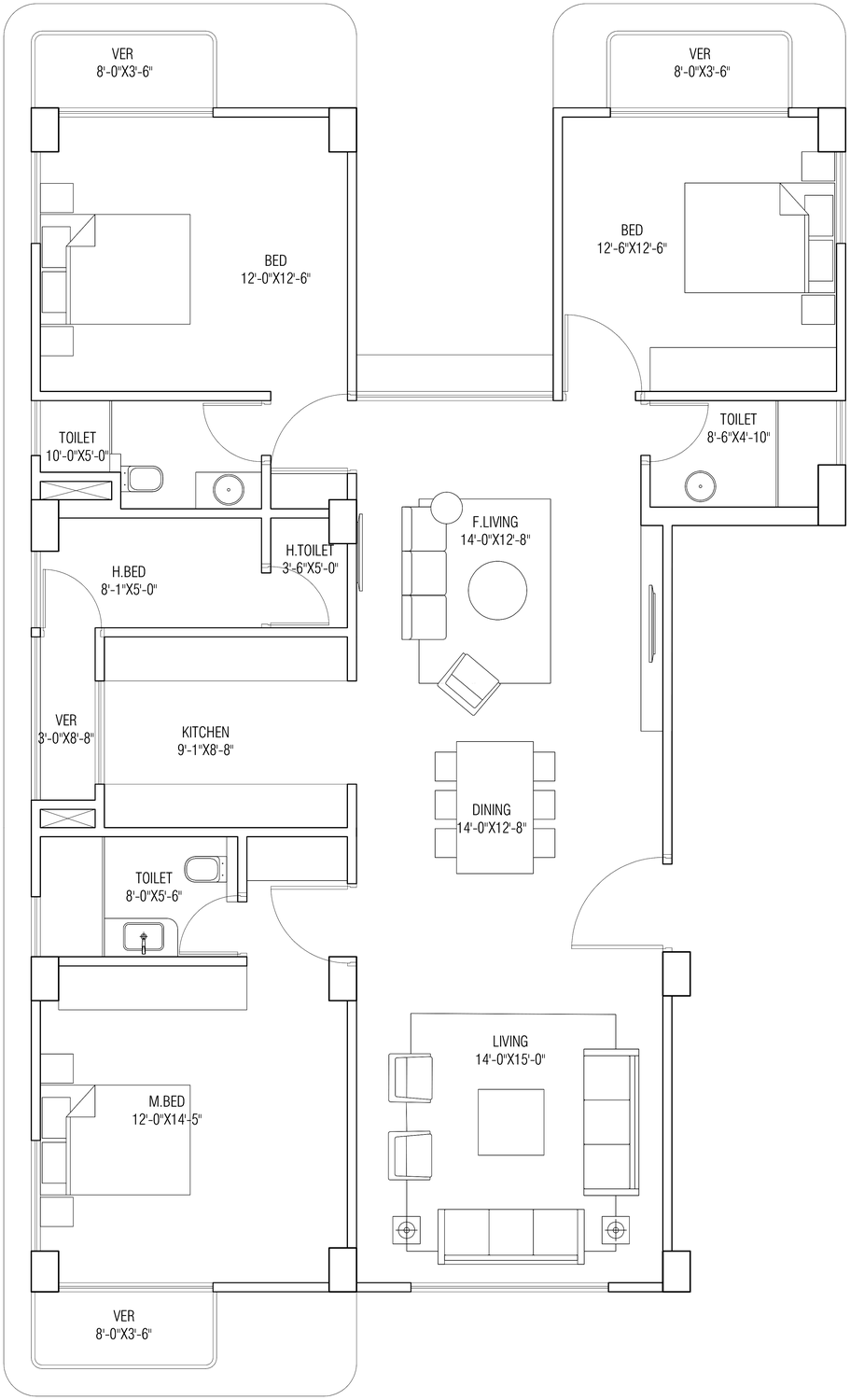 AVANTE Type D floor plan